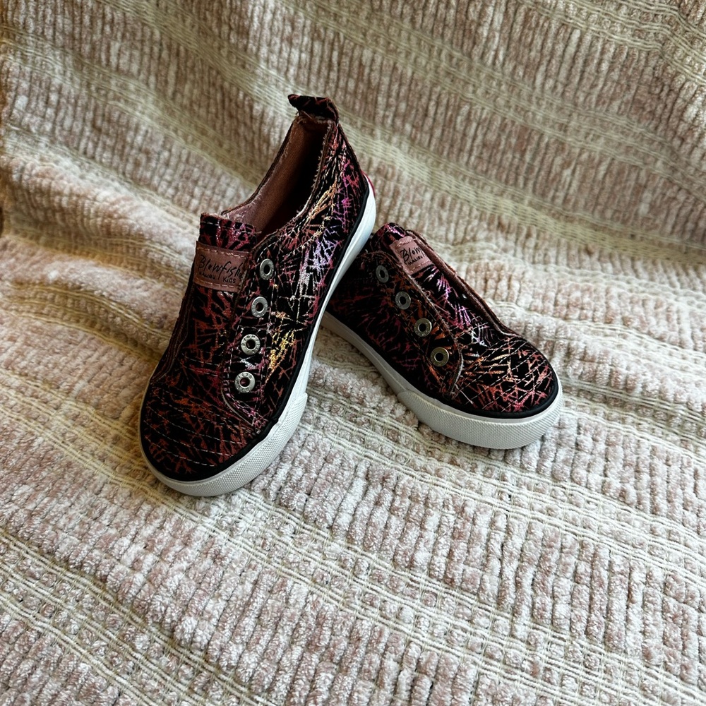 Girls size 11 blowfish slip on shoe